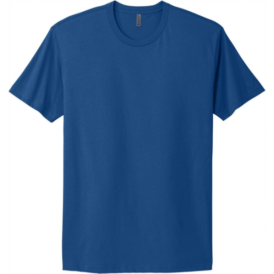 Custom Next Level Apparel Adult Cotton Tee. Royal Blue