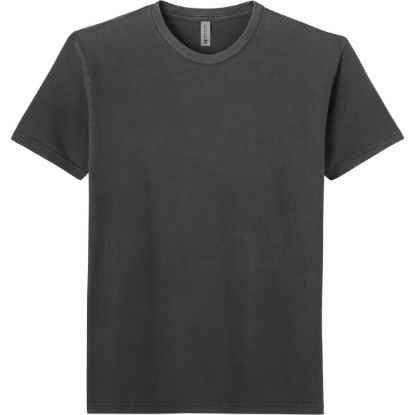 Custom Next Level Apparel Soft Wash Cotton Tee Washed Graphite Black