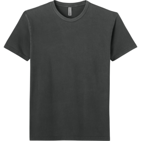 Custom Next Level Apparel Soft Wash Cotton Tee Washed Graphite Black