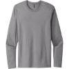 Custom Next Level Apparel Cotton Long Sleeve Tee. Heather Gray