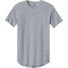 Custom Next Level Apparel Cotton Long Body Tee Heather Gray
