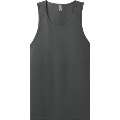 Custom Next Level Apparel Cotton Muscle Tank Heavy Metal Gray