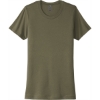 Custom Next Level Apparel Womens Cotton Tee. Light Olive Green