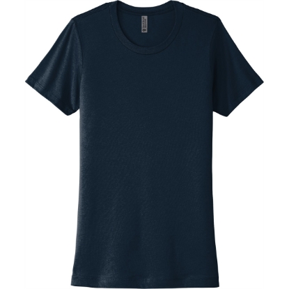 Custom Next Level Apparel Womens Cotton Tee. Midnight Navy Blue