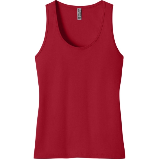 Custom Next Level Apparel Womens Cotton Tank Red