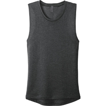Custom Next Level Apparel Womens Festival Muscle Tank. Charcoal Black