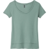 Custom Next Level Apparel Womens Festival Scoop Neck Tee. Stonewash Green