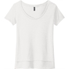 Custom Next Level Apparel Womens Festival Scoop Neck Tee. White