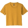 Custom Next Level Apparel Womens Festival Cali Crop Tee. Antique Gold