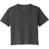 Custom Next Level Apparel Womens Festival Cali Crop Tee. Charcoal Gray