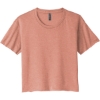 Custom Next Level Apparel Womens Festival Cali Crop Tee. Desert Pink