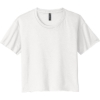 Custom Next Level Apparel Womens Festival Cali Crop Tee. White
