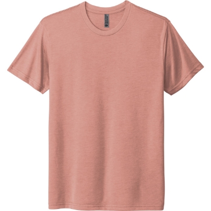 Custom Next Level Apparel Adult Tri-Blend Tee. Desert Pink