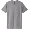 Custom Next Level Apparel Adult Poly/Cotton Tee. Heather Gray