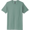Custom Next Level Apparel Adult Poly/Cotton Tee. Stonewash Green