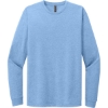 Custom Next Level Apparel Adult CVC Long Sleeve Tee Heather Columbia Blue