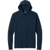 Custom Next Level Apparel CVC Long Sleeve Hoodie Midnight Navy Blue
