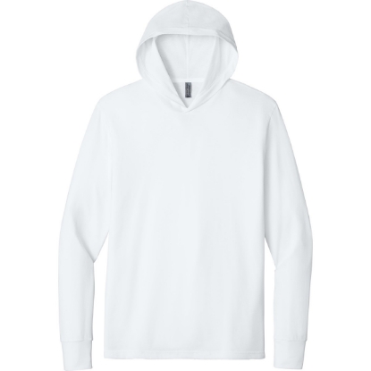 Custom Next Level Apparel CVC Long Sleeve Hoodie White