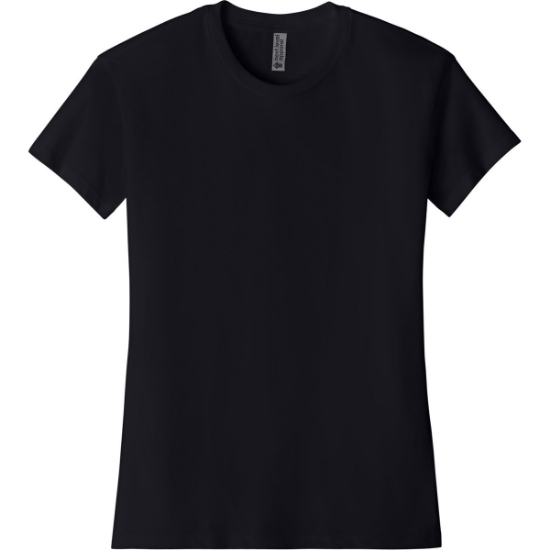 Custom Next Level Apparel Womens CVC Relaxed Tee Black