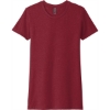 Custom Next Level Apparel Womens CVC Tee. Cardinal Red