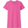 Custom Next Level Apparel Womens CVC Tee. Hot Pink
