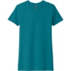 Custom Next Level Apparel Womens CVC Tee. Teal Blue