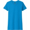 Custom Next Level Apparel Womens CVC Tee. Turquoise Blue