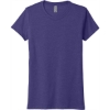 Custom Next Level Apparel Womens Tri-Blend Tee. Purple Rush