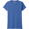 Custom Next Level Apparel Womens Tri-Blend Tee. Vintage Royal Blue