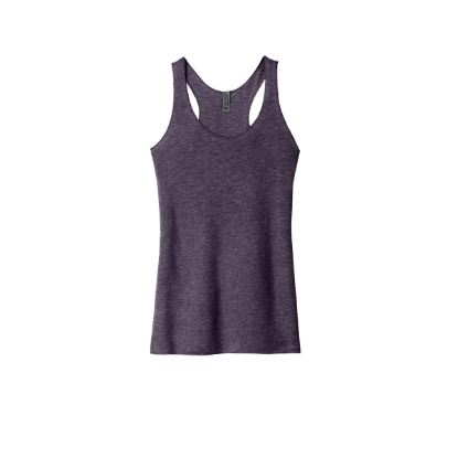 Custom Next Level Apparel Womens Tri-Blend Racerback Tank. Vintage Purple