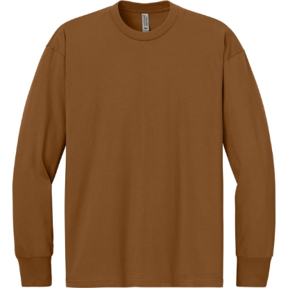 Custom Next Level Apparel Heavyweight Long Sleeve Tee Clay Orange