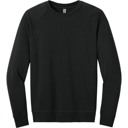 Custom Next Level Apparel Laguna Raglan Sweatshirt Black