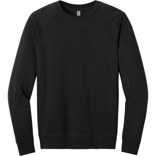 Custom Next Level Apparel Laguna Raglan Sweatshirt Black
