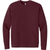 Custom Next Level Apparel Santa Barbara Pocket Sweatshirt Maroon Red