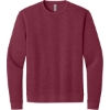 Custom Next Level Apparel Adult Malibu Crewneck Sweatshirt Heather Cardinal Red