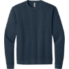 Custom Next Level Apparel Adult Malibu Crewneck Sweatshirt Heather Midnight Navy Blue