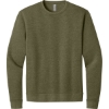Custom Next Level Apparel Adult Malibu Crewneck Sweatshirt Heather Military Green