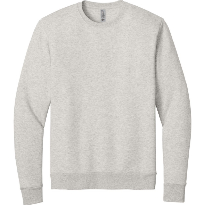 Custom Next Level Apparel Adult Malibu Crewneck Sweatshirt Oatmeal White