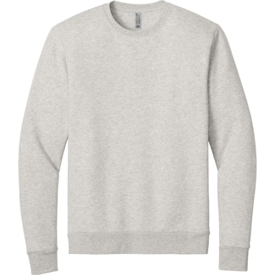 Custom Next Level Apparel Adult Malibu Crewneck Sweatshirt Oatmeal White