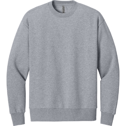 Custom Next Level Apparel Heavyweight Sweatshirt Heather Gray