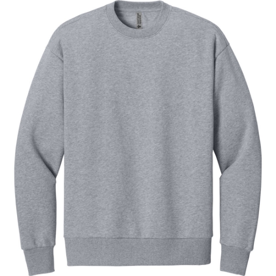 Custom Next Level Apparel Heavyweight Sweatshirt Heather Gray