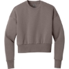 Custom Next Level Apparel Womens Heavyweight Sweatshirt Shiitake Brown