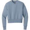 Custom Next Level Apparel Womens Heavyweight Sweatshirt Stonewash Denim Blue