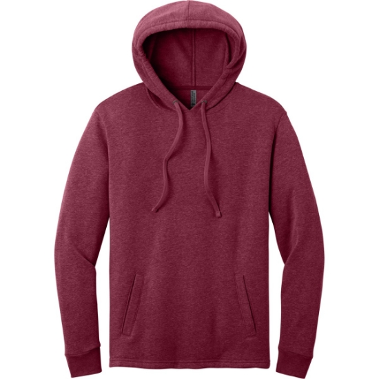 Custom Next Level Apparel Adult Malibu Pullover Hoodie. Heather Cardinal Red