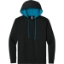 Custom Next Level Apparel Laguna Hoodie Black/Turquoise Blue