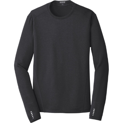 Custom OGIO Long Sleeve Pulse Crew. Blacktop