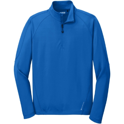 Custom OGIO Radius 1/4-Zip. Electric Blue