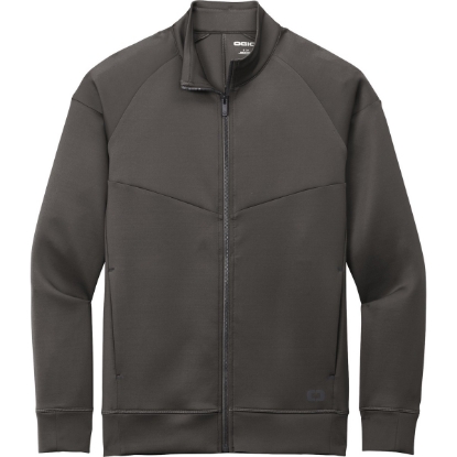 Custom OGIO Modern Performance Full-Zip. Tarmac Grey