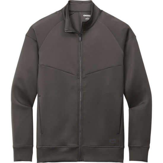Custom OGIO Modern Performance Full-Zip. Tarmac Grey