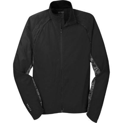 Custom OGIO Trainer Jacket. Blacktop Reflective Black